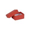 Boîte écrin rouge 6,4 cm ouverte - au comptoir des boites