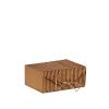 Boîte cadeau rectangulaire en carton kraft avec cannelure - au comptoir des boîtes
