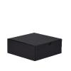 Boîte carrée 18.5 cm carton noir - au comptoir des boites