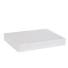 Boîte plate luxe blanc mat à fermeture aimantée 37 cm