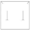 Boîte carrée écrin personnalisable en carton blanc mousse intégrée (4.5 x 4.5 x 2 cm)