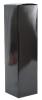 Boîte à bouteille en carton noir brillant à rabat 8,8x8,8x33cm