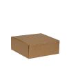 Boîte carrée 18.5 cm carton kraft - au comptoir des boîtes