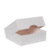 Boîte pliante blanche haute en carton (vêtements) 26 cm ouverte