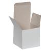 Boîte blanche en carton 10x10 ouverte