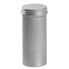 Boîte cylindrique argentée avec couvercle coiffant 125 ml - au comptoir des boites