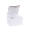 Boîte blanche carrée luxe à fermeture aimantée 10 cm