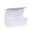 Boîte rectangulaire luxe blanche à rabat aimanté 19 cm ouverte