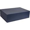 Boîte de luxe bleue à fermeture aimantée 44 cm - au comptoir des boites