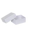 Boîte rectangle blanche 8,5 cm ouverte