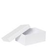 Boîte rectangle MM doublage blanc intégral ouverte