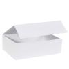 Boîte de luxe, fermetue aimantée, en carton blanc mat 33 cm ouverte