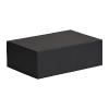 Boîte luxe noir mat à rabat sans aimants 33 cm - au comptoir des boites