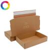 Boîte d'expédition personnalisable avec bande adhésive 23 x 17.3 x 5 cm Couleur de la boite : Kraft