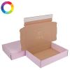 Boîte d'expédition personnalisable avec bande adhésive 23 x 17.3 x 5 cm Couleur de la boite : Rose / Kraft