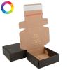 Boîte d'expédition personnalisable avec bande adhésive 10.9 x 11.7 x 4 cm Couleur de la boite : Noir / Kraft