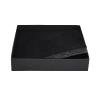 Boîte plate écrin personnalisable en carton noir mousse intégrée (12.4 x 12.4 x 2.7 cm)