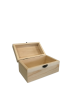 Boîte en bois ouverte rectangulaire à charnières 11,6 cm- au comptoir des boites