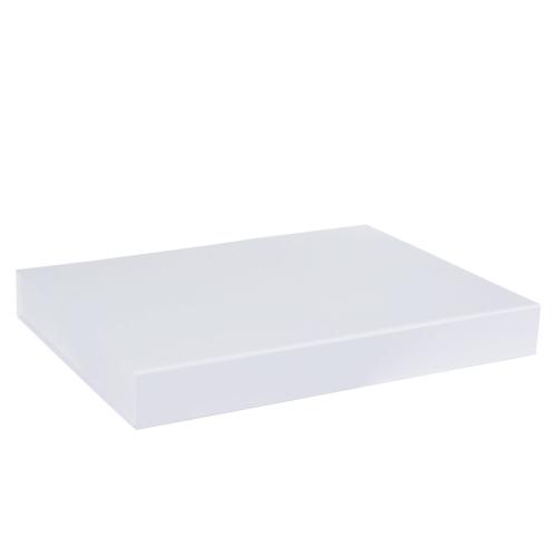 Boîte de luxe A3, fermeture aimantée, en carton blanc mat 43 cm