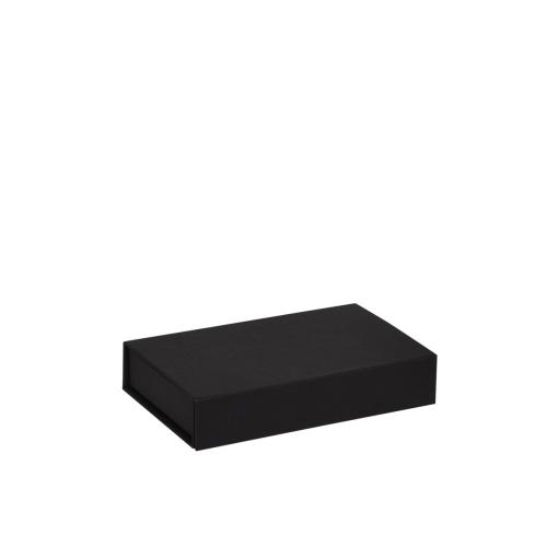 Boîte plate aimantée luxe noir mat 12 cm - au comptoir des boites