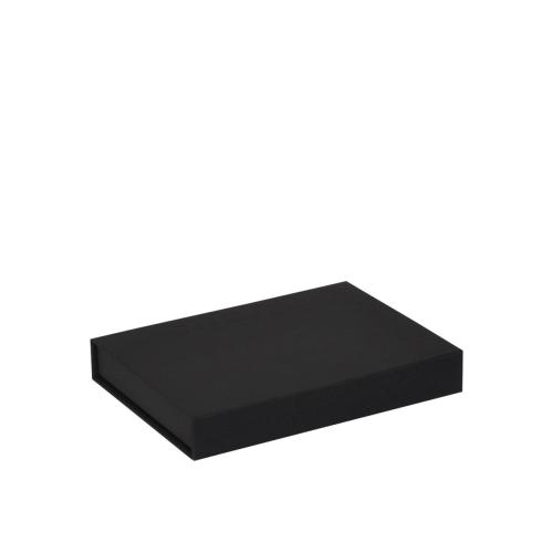 Boîte plate aimantée luxe noir mat A6 -  au comptoir des boites