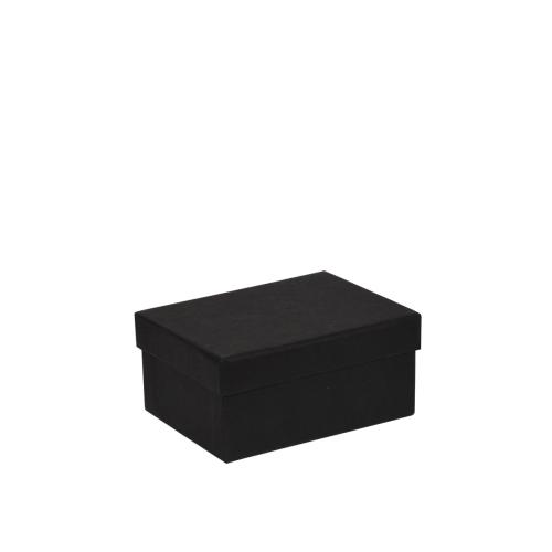 Boîte haute luxe noir mat couvercle cloche 13 cm - au comptoir des boites