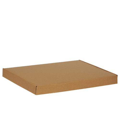 Boîte rectangulaire en carton kraft micro-cannelé 31.5 cm - au comptoir des boîtes