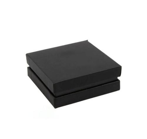 Ecrin à gorge personnalisable noir avec mousse intégrée (8 x 8.1 x 2.6 cm)
