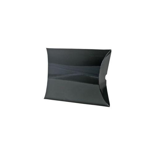 Boîte cadeau berlingot noir brillant (14.5 x 11 x 3 cm) - au comptoir des boites