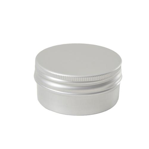 Boîte cylindrique aluminium grise couvercle vissant 50 ml - au comptoir des boites