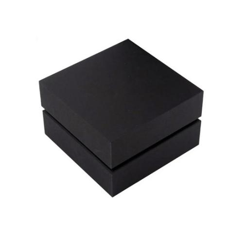 Ecrin à gorge personnalisable noir avec mousse intégrée (9,6 x 9,6 x 6,1 cm)