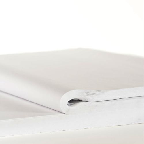 Papier de soie couleur blanc (Lot de 24 feuilles) - au comptoir des boites