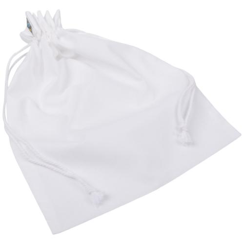 Pochette en coton blanc issue du commerce équitable ( 18 x 24 cm )
