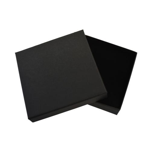 Mini boite ultra plate noire carton rigide avec mousse intégrée, 8,2 cm
