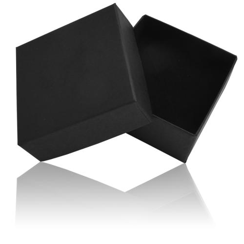 Petit écrin noir carton rigide avec mousse intégrée, 6.8cm