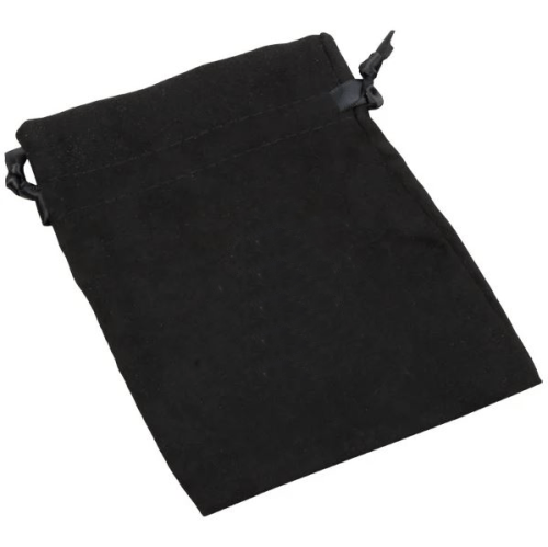 Pochette noire en suédine recyclée ( 11 x 15.5 cm )