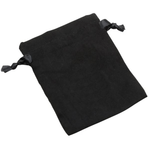 Pochette noire en suédine recyclée ( 9 x 12 cm )