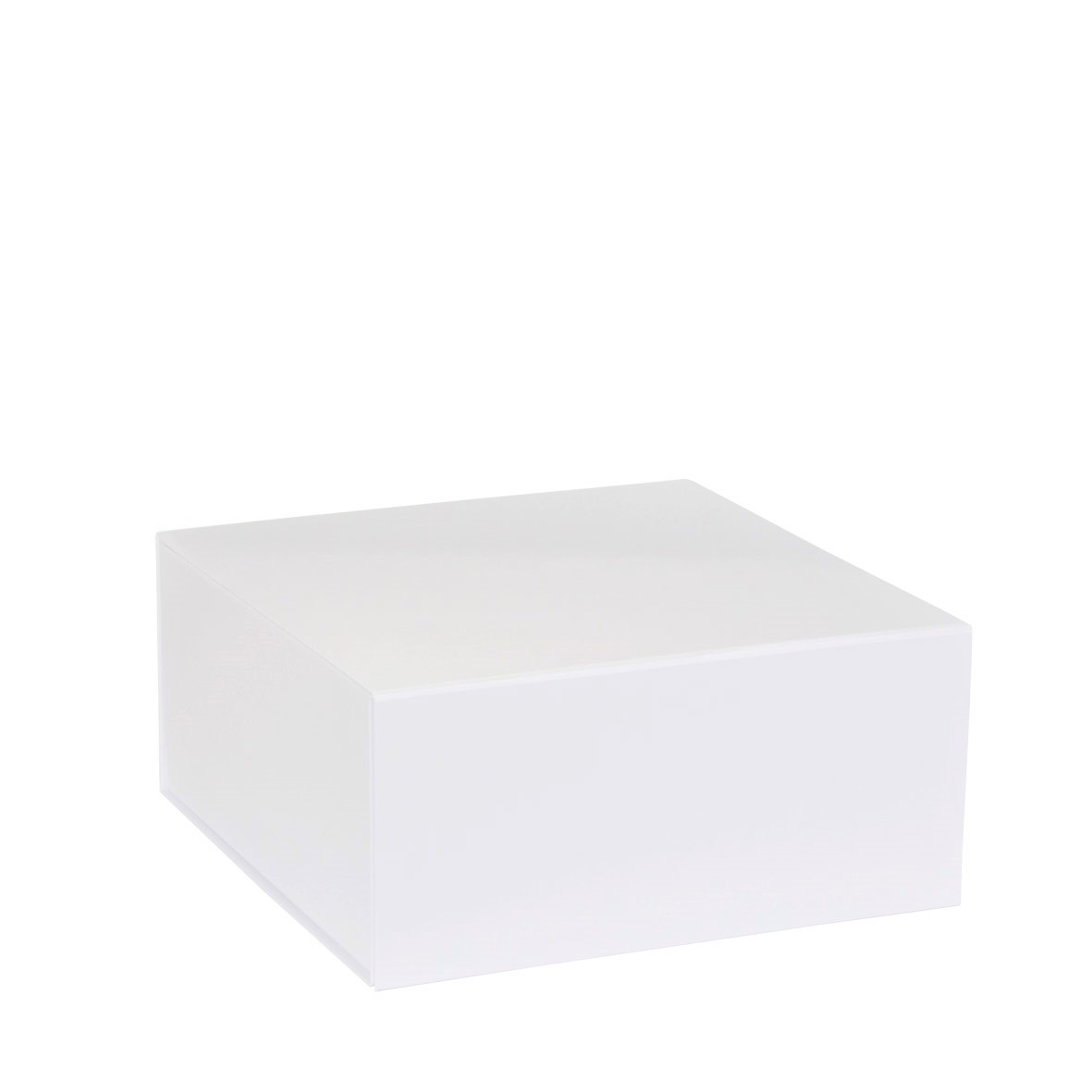 Boîte de luxe ultra plate, aimantée, en carton noir mat 40 cm