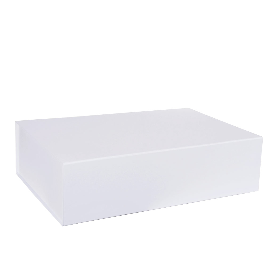Boîte luxe blanc mat à fermeture aimantée 44 cm