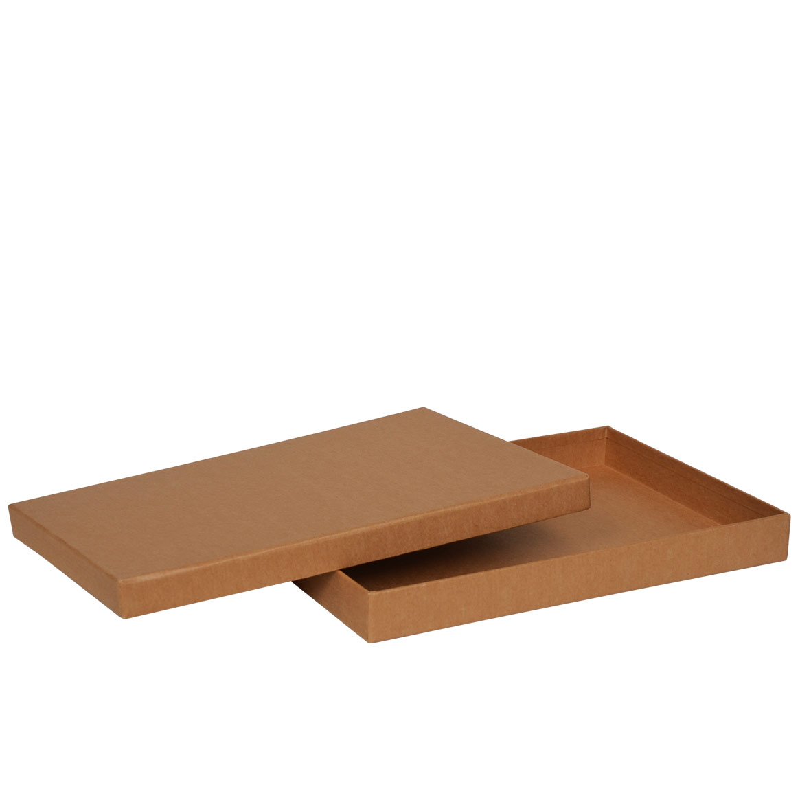 Boîte avec Couvercle Boîte Métal 31 x 22 x 2,5 cm DIN a4 Argent Mat 