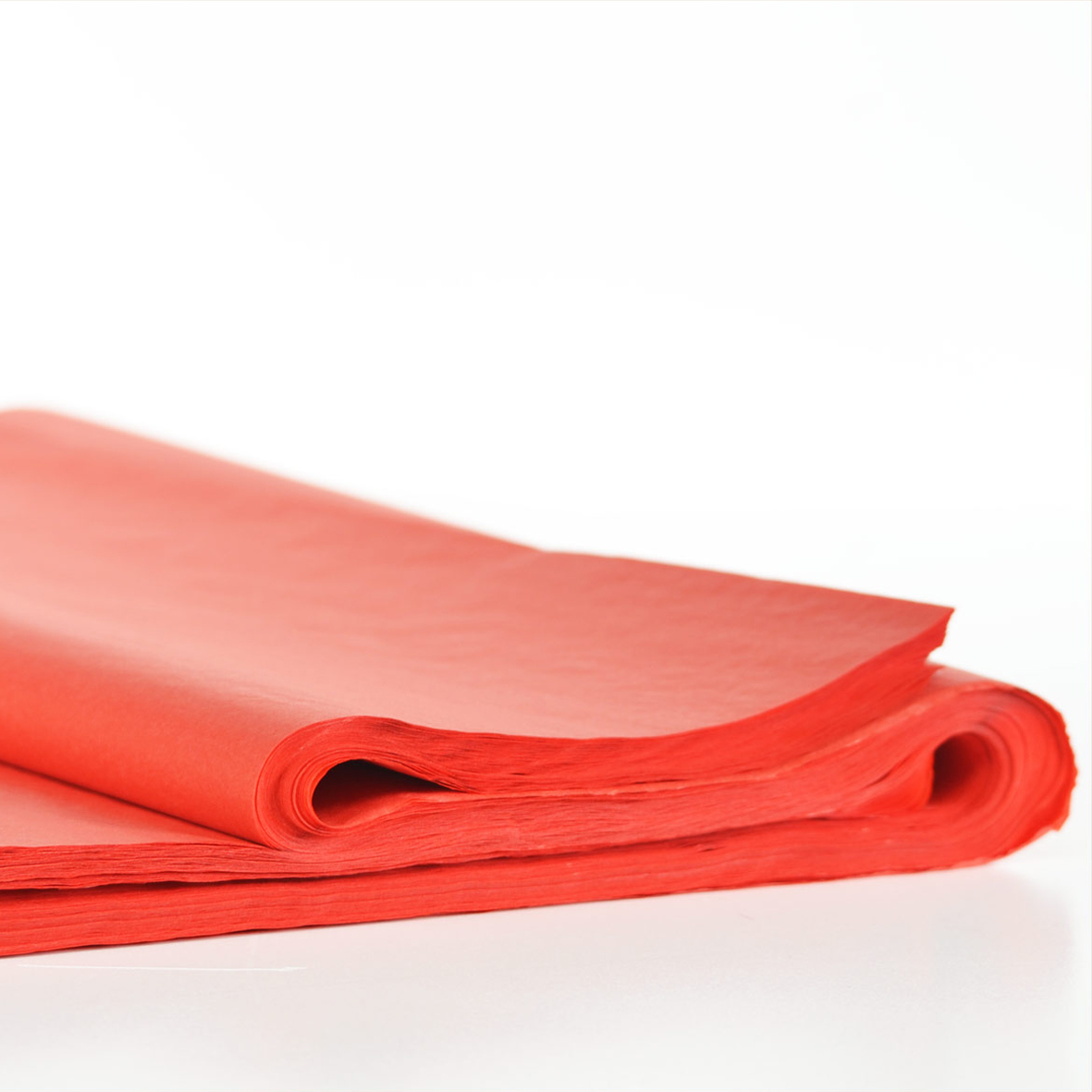 Feuilles de papier de soie rouge vif pour emballage 50x75cm