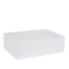 Boîte de luxe, fermetue aimantée, en carton blanc mat 33 cm