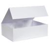 Boîte de luxe blanche à rabat aimanté 38 cm