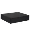 Boîte rectangulaire en carton noir micro-cannelé 35 cm