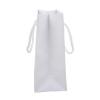 Sac luxe en carton blanc mat personnalisable avec cordon tissu (11.4 x 14.6 x 6.3 cm)