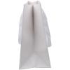 Sac luxe en carton blanc personnalisable avec cordon tissu (24.4 x 19 x 9 cm)