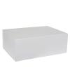 Boîte de luxe GM, fermeture aimantée, en carton blanc mat 40 cm