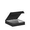 Boîte à douceurs carrée en carton luxe noir 16.5 cm