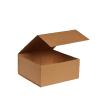 Boîte carrée haute luxe kraft à fermeture aimantée 22 cm  ouverte- au comptoir des boites