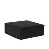 Boîte carrée luxe noir mat à fermeture aimantée 25 cm - au comptoir des boites